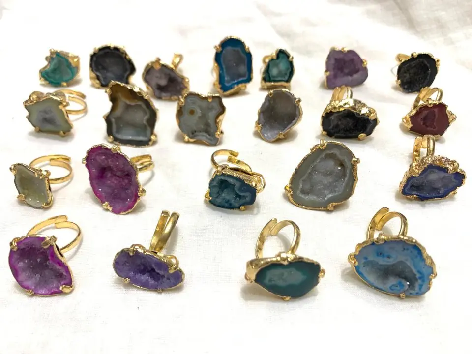 Druzy rings uploaded by business on 4/28/2023