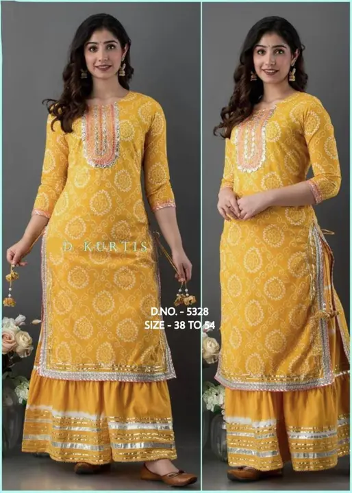 Plus size kurta sharara dupatta set  uploaded by Karagwals fab on 4/28/2023