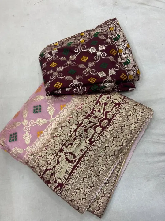 Today sale price 
😀😀Beautiful Lahenghas*😀😀
For This Wedding Season

*Pure  Banarasi Dolo silk la uploaded by Gotapatti manufacturer on 4/29/2023