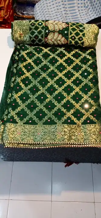 😍 *Price ORR Down* 😍

🥰 *Ghadchola banarsi silk sarees with full heavy zari with 🥰
👉🏻👉🏻with  uploaded by Gotapatti manufacturer on 4/29/2023