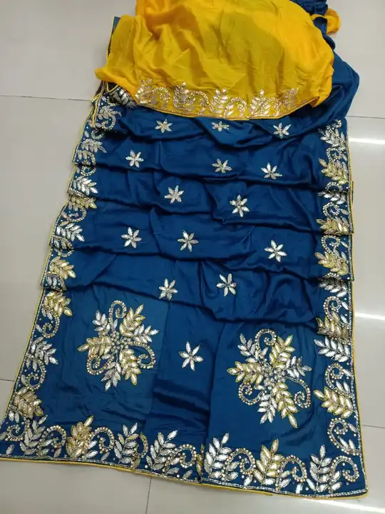 😍😍 *NEW LAUNCHED*😍😍

💃🏻 Special Fancy Colour Matching Chart 😍

💃🏻Chinnon Fabric Saree...... uploaded by Gotapatti manufacturer on 4/29/2023