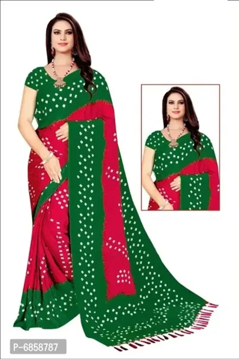 Bandhani Georgette Printed  Sarees with blouse Piece uploaded by wholsale market on 4/29/2023