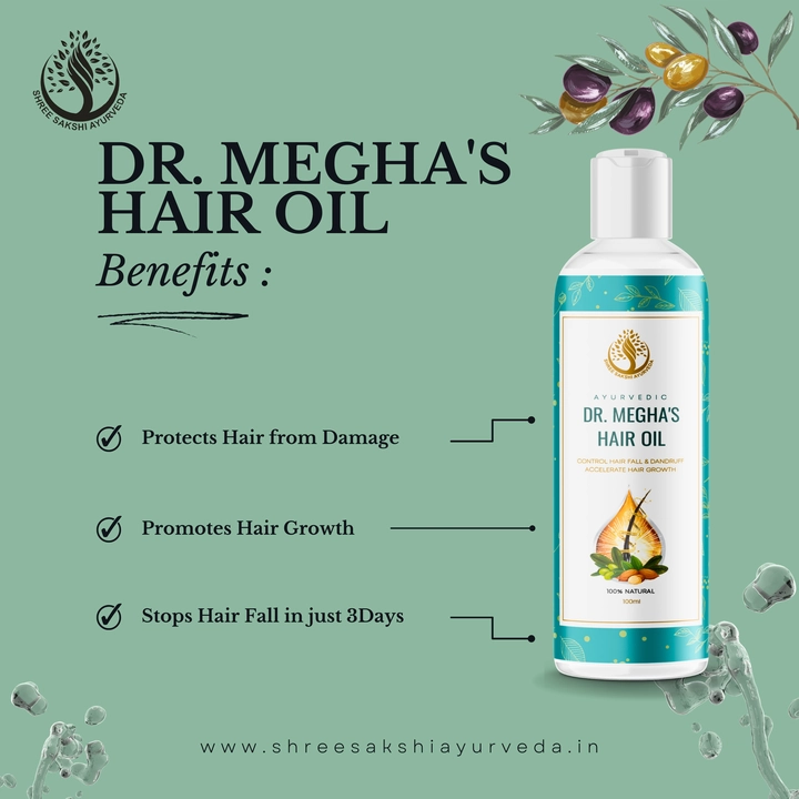 Dr. Megha's Hair Oil -100ml uploaded by Shree Sakshi Ayurveda on 4/29/2023