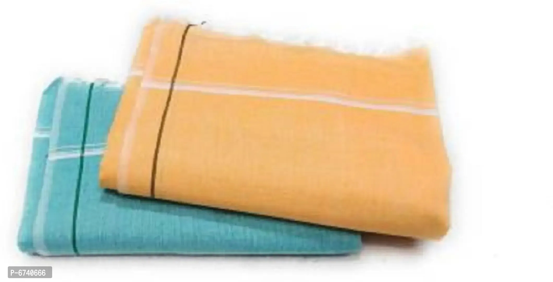 Cotton Multicoloured Bath Towels -Pack Of 2 uploaded by Kalpana Enterprises on 4/29/2023