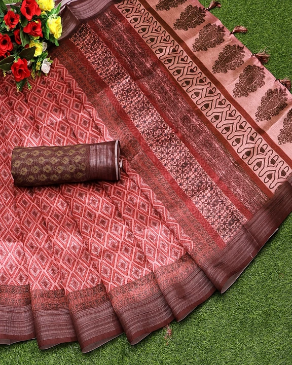 Silver linen digital print  uploaded by N K SAREES  on 4/29/2023