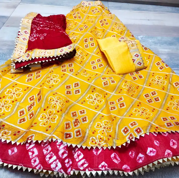 Kota doriya lehenga chunni and blouse uploaded by Ramashama clothing and jewellery on 4/29/2023