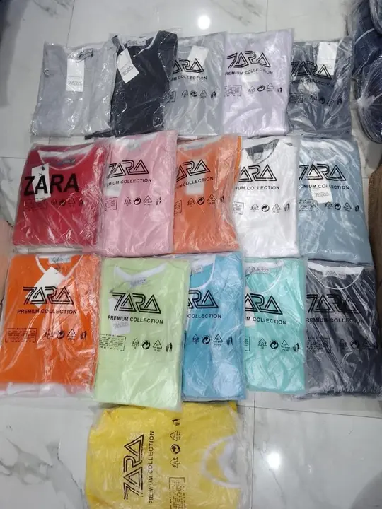A grade Zara cotton matty 
size M l Xl
color 20+ 
200 gsm uploaded by Rahman & Brothers garments on 4/29/2023