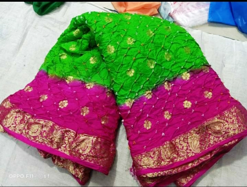 Bandhani art silk saree uploaded by SALASAR TEXTILES on 4/29/2023