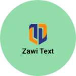 Business logo of Zawi text