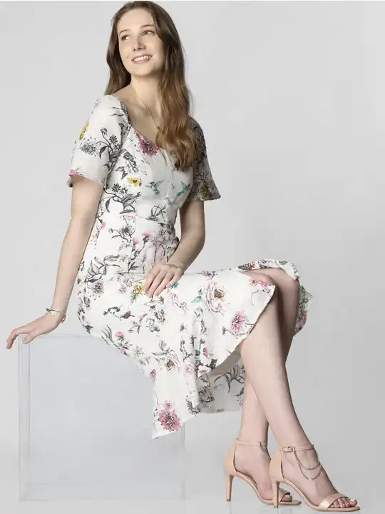 Pure cotton floral midi  uploaded by business on 4/29/2023