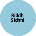 Business logo of Riddhi sidhhi