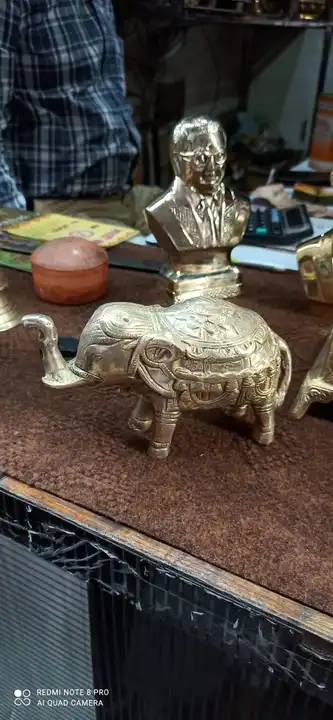 Elephant brass statue uploaded by Kusum metal &sports on 4/29/2023
