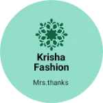 Business logo of Krisha Fashion Store