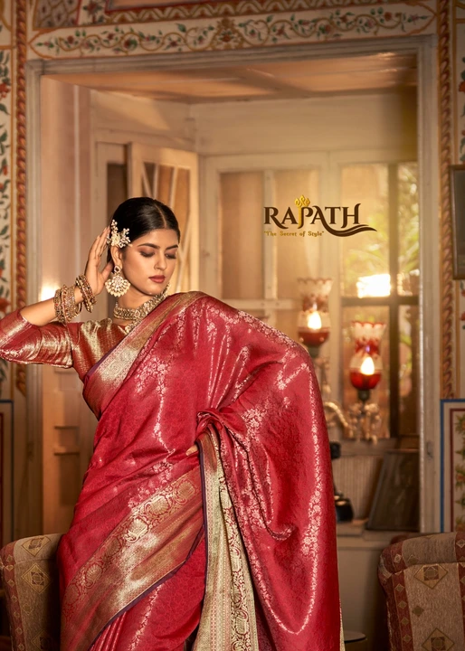 *Get the perfect look with beautiful Kanchivaram sarees  😍*

*Brand - RajPath Fabrics👑*

➡️Catalog uploaded by Aanvi fab on 4/29/2023