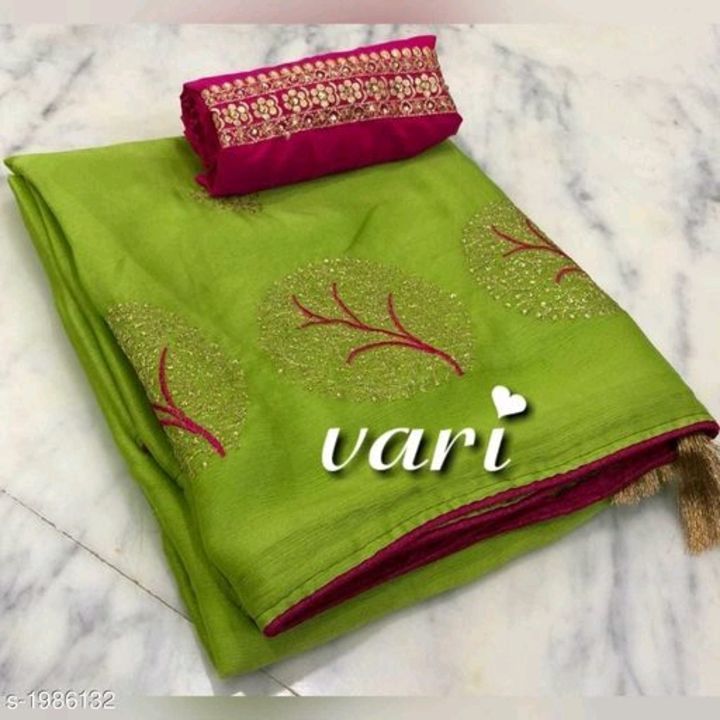 Trendy chiffon sarees uploaded by Mehta cloth center on 3/7/2021