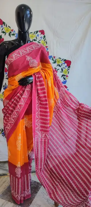 Cotton saree  uploaded by Mahadev handicrafts on 4/29/2023