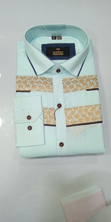 Party wear shirt uploaded by Siddhivinayak creation on 4/29/2023
