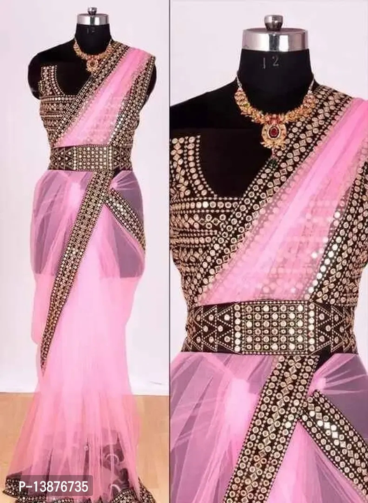 Beautiful Net Saree With Blouse Piece For Women uploaded by Kalpana Enterprises on 4/29/2023