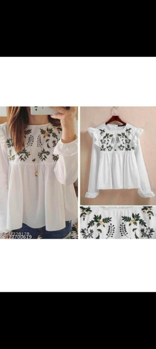 Beautiful embroidery rayon top uploaded by Fashionable ladies  on 5/12/2024