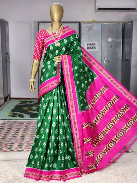 Pochampally Handloom Pure Silk Border Design Sarees. Order for 📞+04 uploaded by business on 4/29/2023