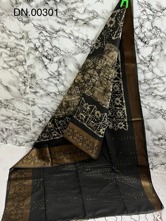 Kota steple batik print saree uploaded by business on 4/29/2023
