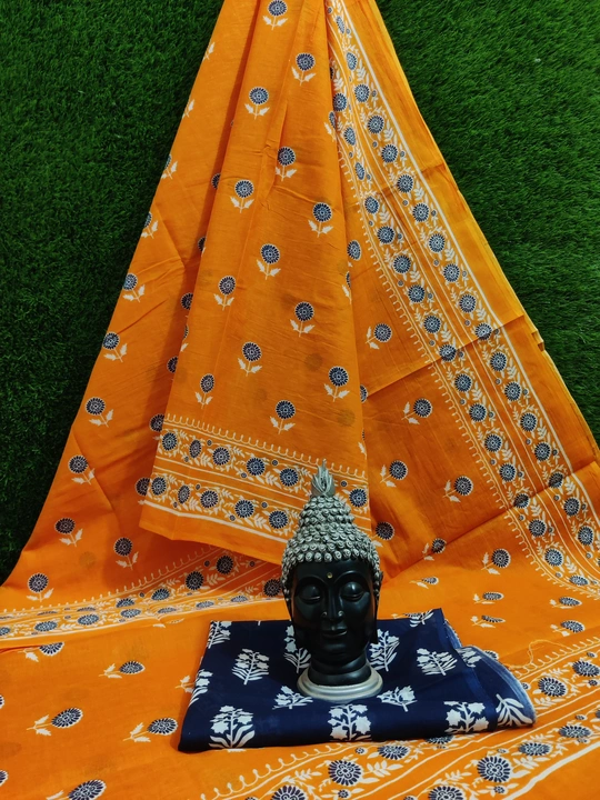 Cotton saree  uploaded by Bhagwati textile on 4/29/2023