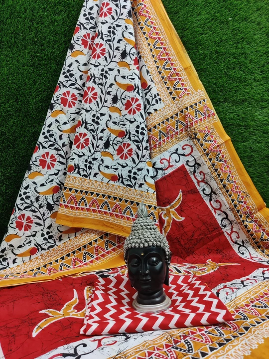 Cotton saree  uploaded by Bhagwati textile on 4/29/2023