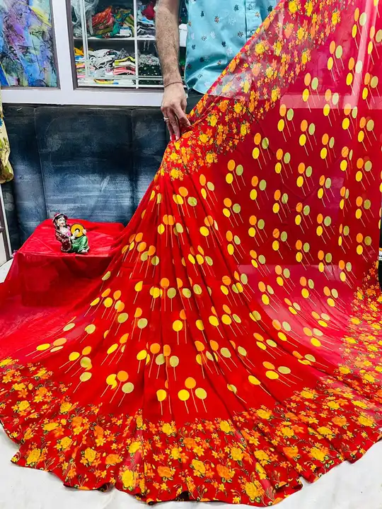 Printed Saree uploaded by All in one collection on 4/29/2023