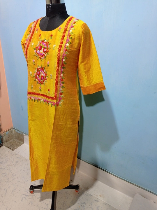 Benglory silk fancy kurti uploaded by SPRS GLOBAL TRADE on 4/29/2023