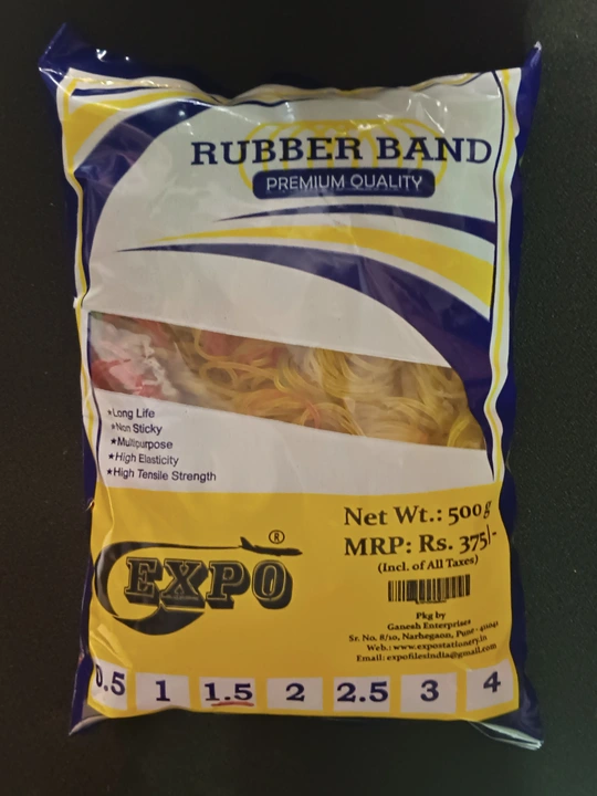 Premium Rubber Band 500 Grams Packing uploaded by Ganesh Enterprises on 4/29/2023