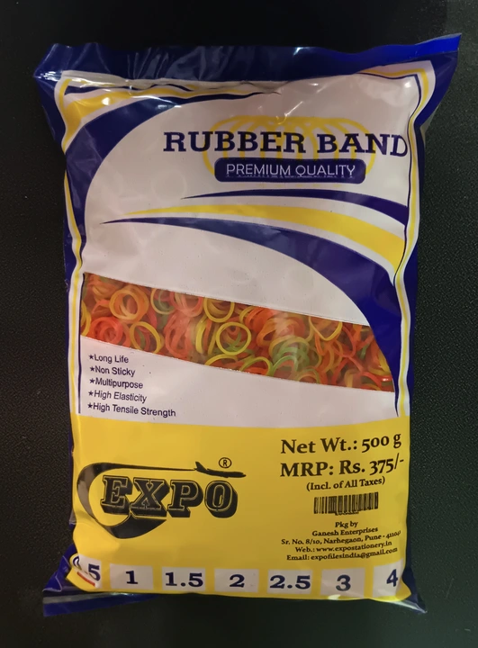 Premium Rubber Band 500 Grams Packing uploaded by Ganesh Enterprises on 4/29/2023