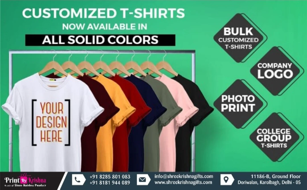 Customise  T shirt  uploaded by Shree Krishna Product on 5/31/2024