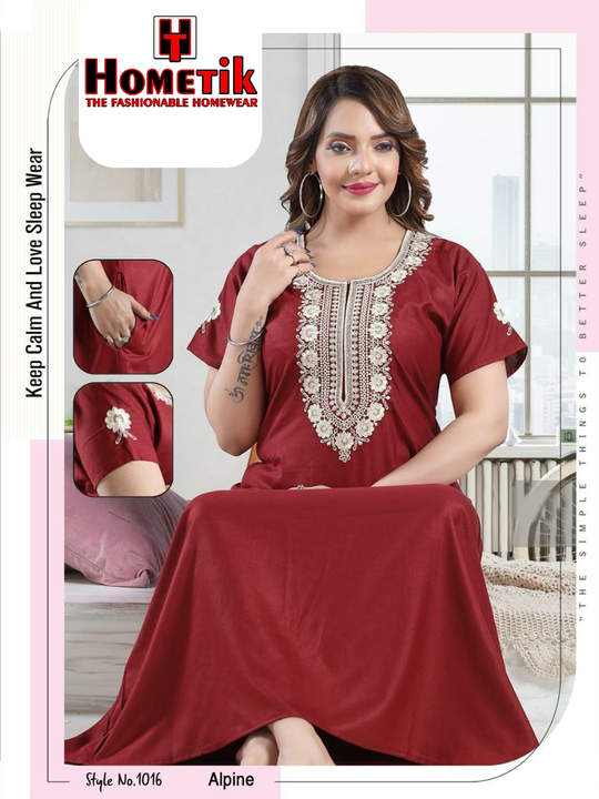 *Premium Alpine Nighty*

*100% YOU LIKE IT, AFTER WEARING HOMETIK ALPINE GOWN*

*NEW DESIGN* *BOOK F uploaded by Wedding collection on 4/29/2023