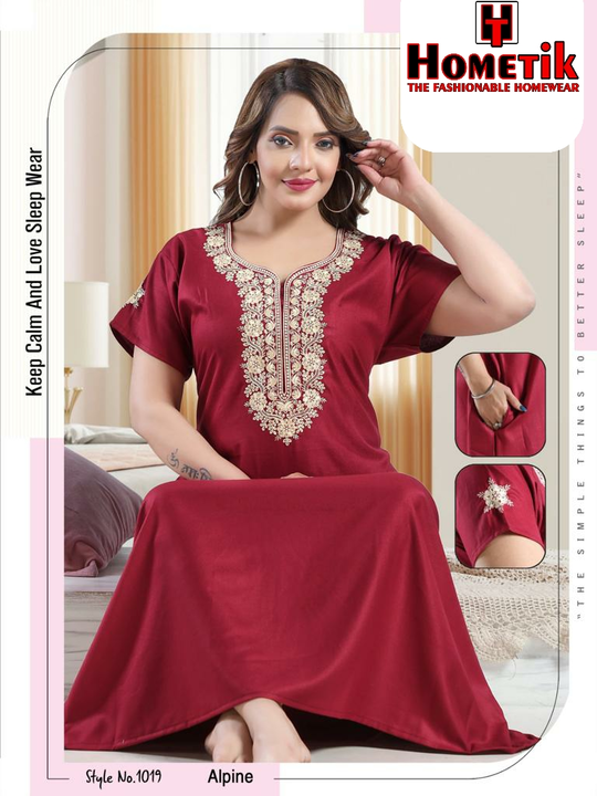 *Premium Alpine Nighty*

*100% YOU LIKE IT, AFTER WEARING HOMETIK ALPINE GOWN*

*NEW DESIGN* *BOOK F uploaded by Wedding collection on 4/29/2023