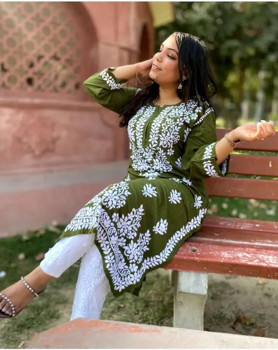 Premium Reyon cotton Top with beautiful embroidery work X& LADY  uploaded by Fatema Fashion on 4/29/2023