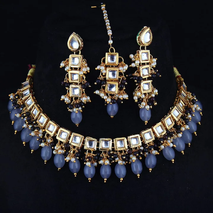 Meena Kundan necklace uploaded by Rehaman beauty jewellars on 4/30/2023