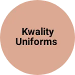 Business logo of Kwality Uniforms