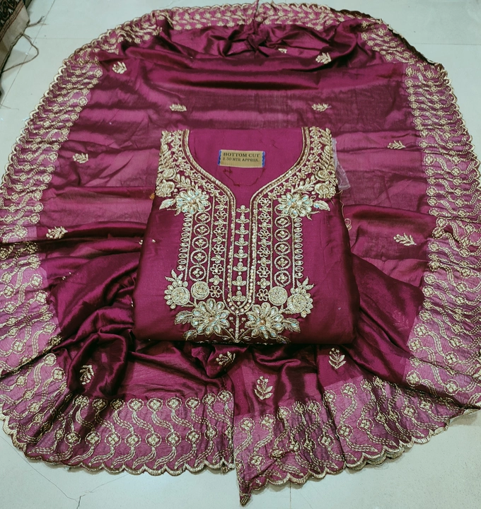 Jam satin cotton with embroidery work  uploaded by Anisa fashion  on 4/30/2023