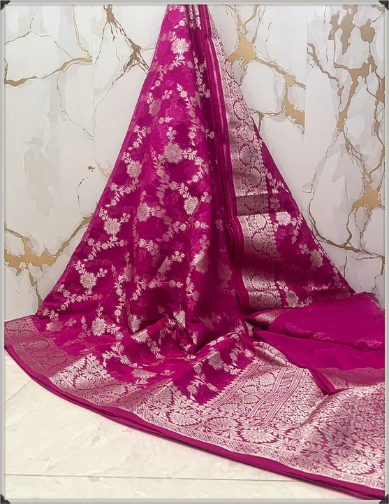Banarasi handloom Silk Semi gorget saree  uploaded by G.N.S. on 4/30/2023