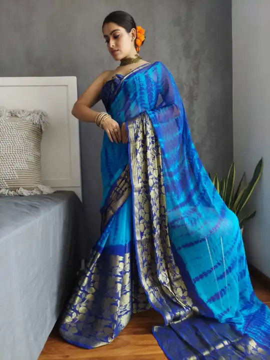 Chiffon saree  uploaded by R v textile on 4/30/2023