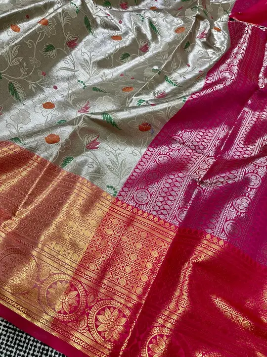Banarasi tissue silk saree uploaded by Bs_textiles7 on 4/30/2023