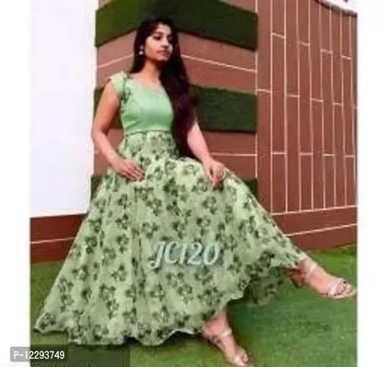 Stylish Georgette Printed A-Line Ethnic Gown uploaded by business on 4/30/2023