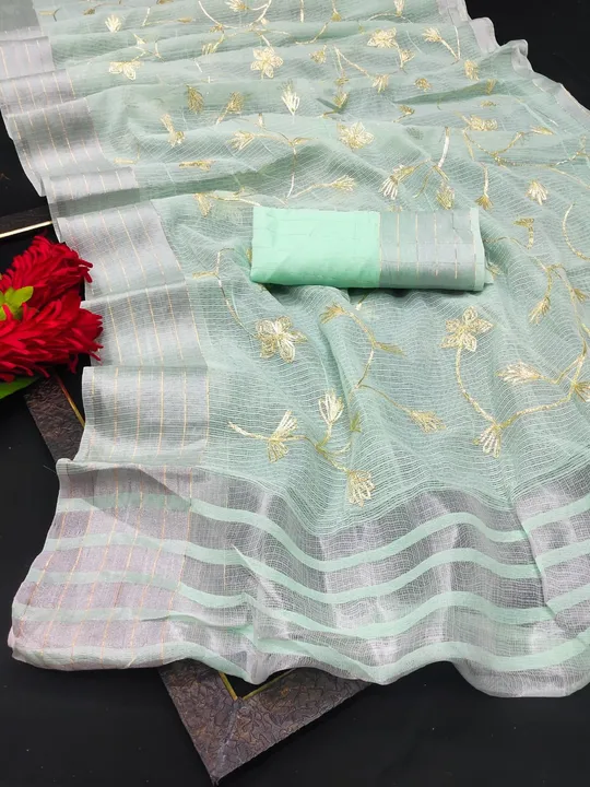 Cotton saree uploaded by Maa Creation. on 4/30/2023