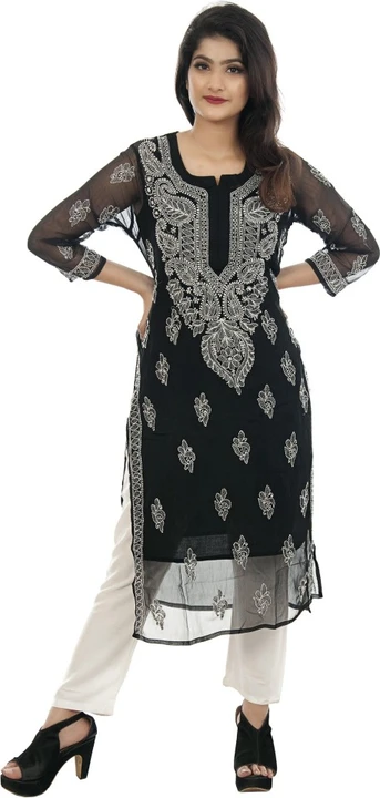 Lucknowi chikankari suits  uploaded by Mahira Chikan Art on 4/30/2023