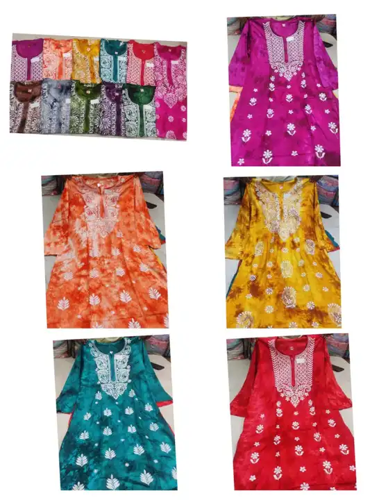 Riyon kurti  uploaded by Lcf crafts (lucknow Chikan factory) on 4/30/2023