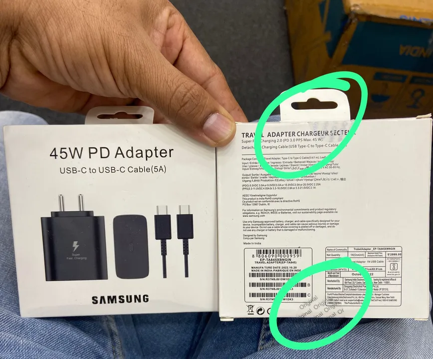 Samsung 45w type c charger  uploaded by B.S. ENTERPRISE ( BABUSINGH RAJPUROHIT) on 4/30/2023