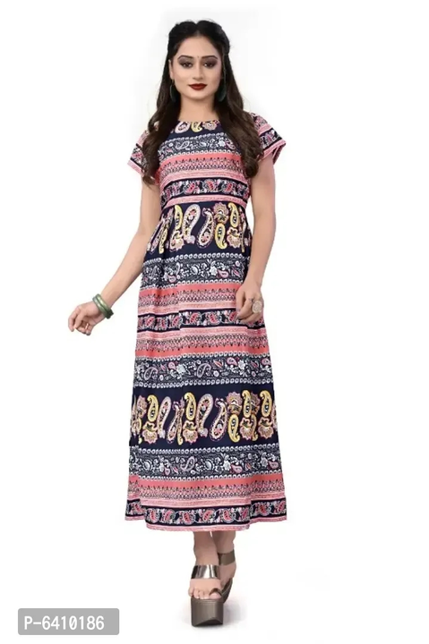 Women Fit and Flare Multicolor Dress uploaded by Kalpana Enterprises on 4/30/2023