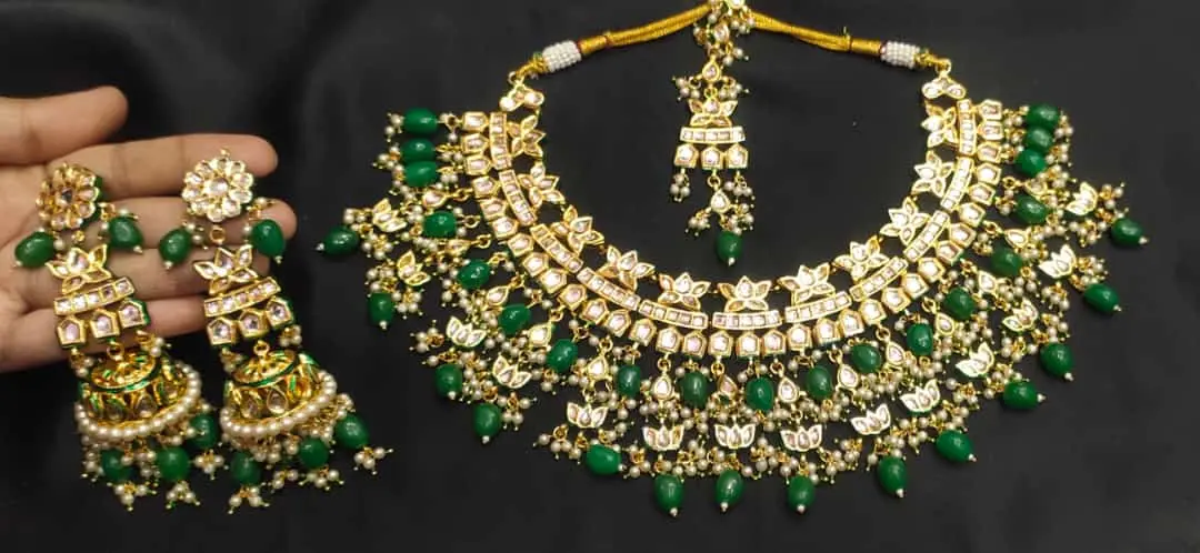 Kundan multi choker set uploaded by Rehaman beauty jewellars on 4/30/2023