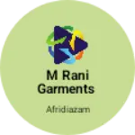 Business logo of M Rani garments