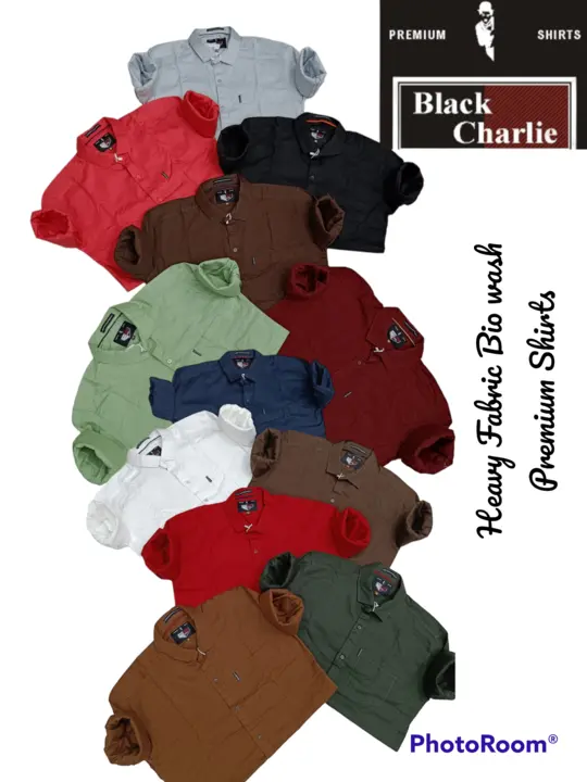 Black Charlie Shirts  uploaded by PATIDAR GARMENTS INDORE  on 5/4/2024